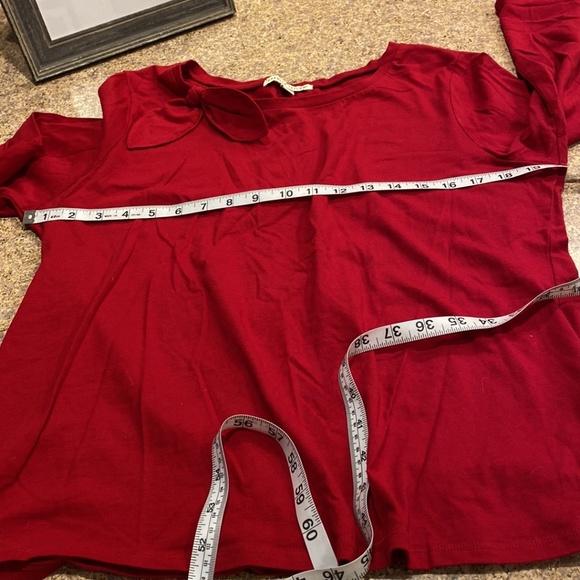 Carolyn Taylor Red Top Cute Tie XL - Picture 8 of 15